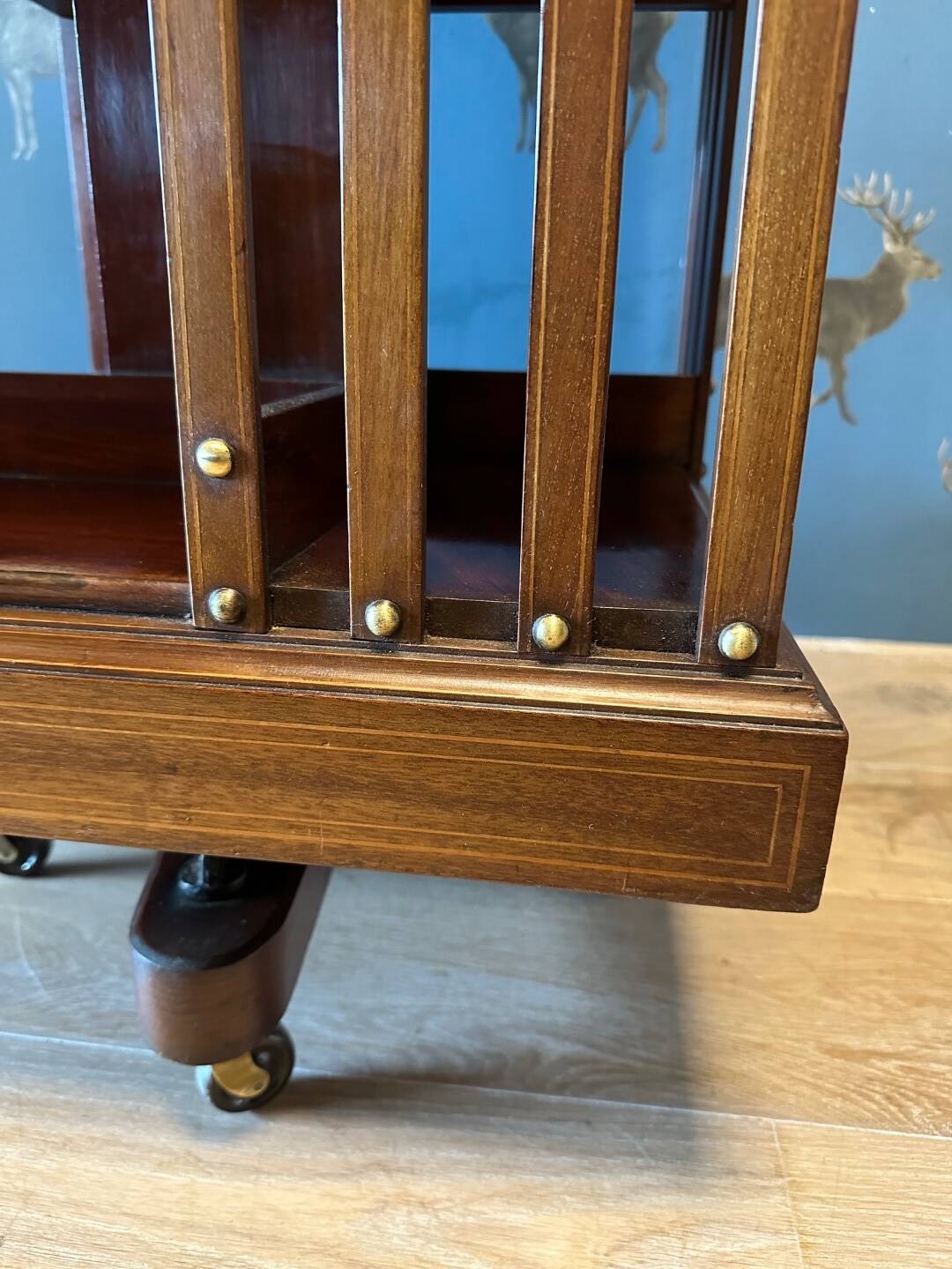 Antique revolving bookcase