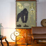 Wall poster of the school from Jung-Koch-Quentell "gorilla" 1968