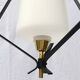 Small 60s metal and opaline light fixture