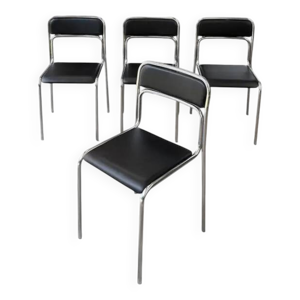 Chaises en acier tubulaire