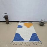 Traditional Moroccan handwoven rug 3x2 m