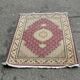Handmade burgundy wool Persian rug 100x155cm