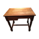 Rustic oak writing desk with drawer