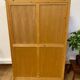 Antique marquetry wooden display cabinet