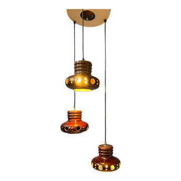 Ceramic chandelier West Germany / pendant