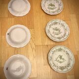Lot de 6 Assiettes Faïence Martres Tolosane Moustiers Vaisselle Ancien XIXeme