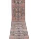 Vintage Turkish hallway rug 85x668 cm