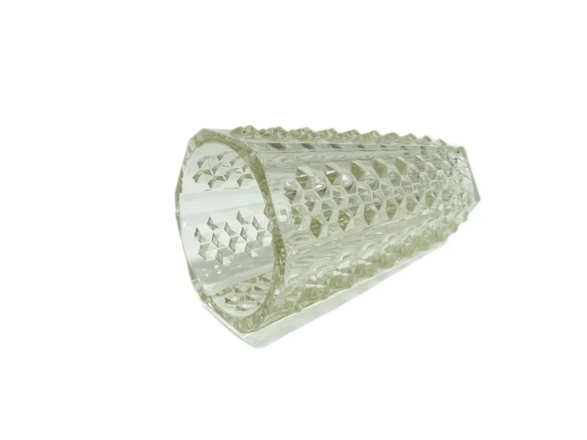 ACH Spike Vase, transparent glass, Ząbkowice, Poland, 1970s