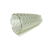 ACH Spike Vase, transparent glass, Ząbkowice, Poland, 1970s