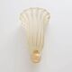 Pair of Murano Glass Wall Sconces with Gold Dust Inclusions