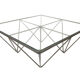 Vintage coffee table in steel wire years 60/70