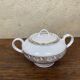 ADP France white and gold porcelain sugar bowl