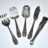 LCF vintage silverware design 1950s Le Couvert Français hors d'oeuvres service