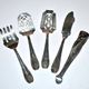 LCF vintage silverware design 1950s Le Couvert Français hors d'oeuvres service