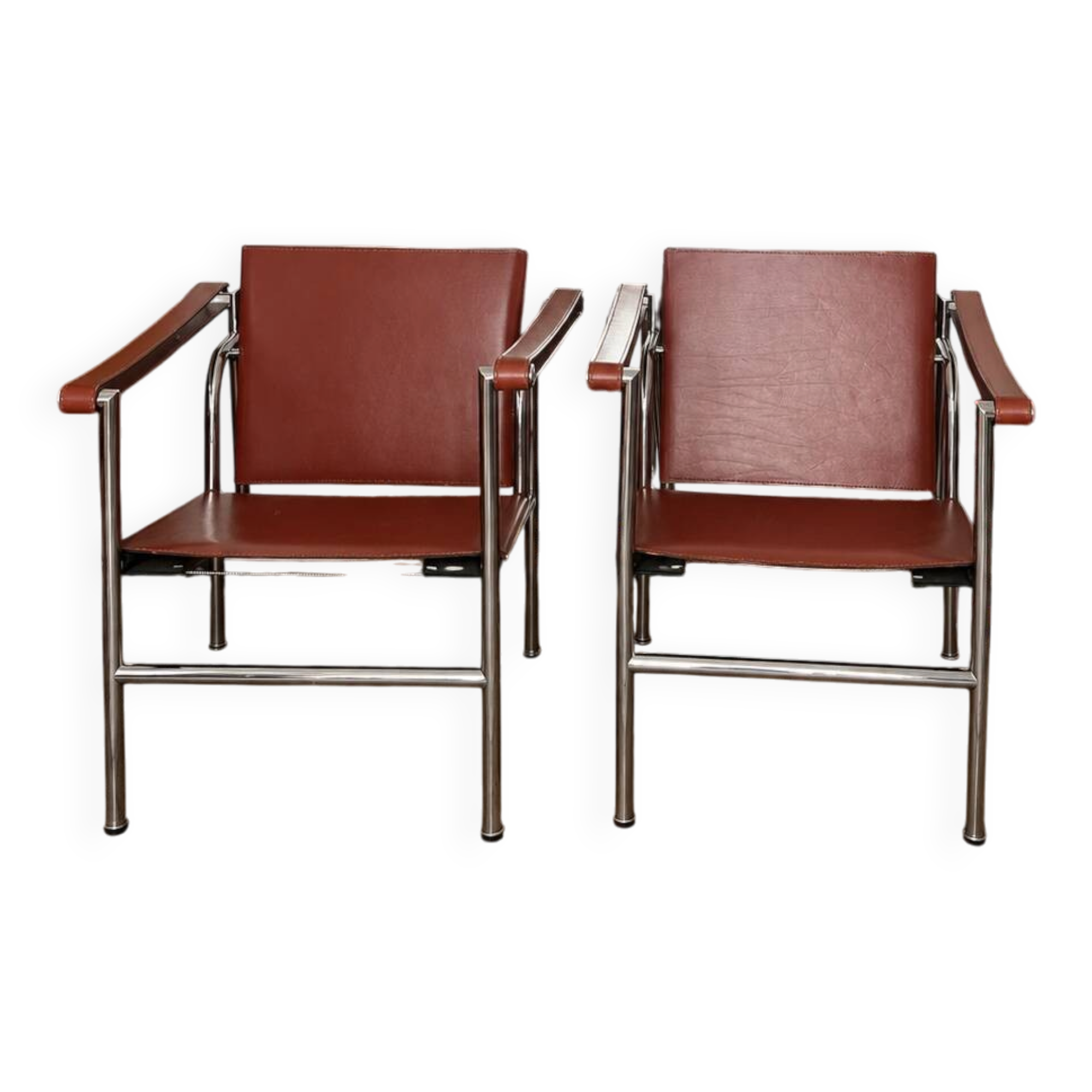 Pair of LC1 Armchairs by Le Corbusier for Cassina, 1990s