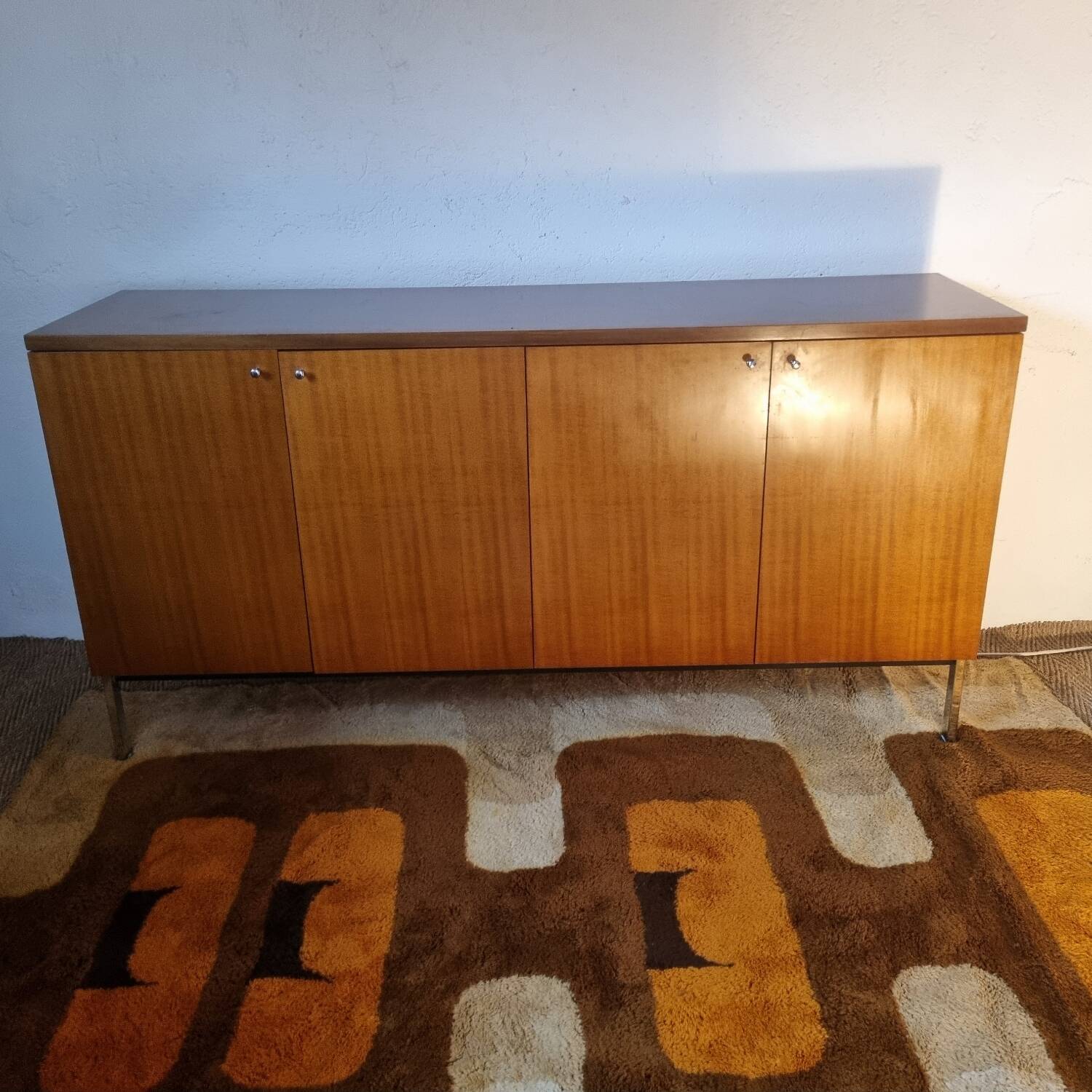 1960s teak and chrome sideboard