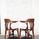 paire de chaises Bistro bois courbé
