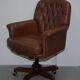 Chesterfield leather executive chair
