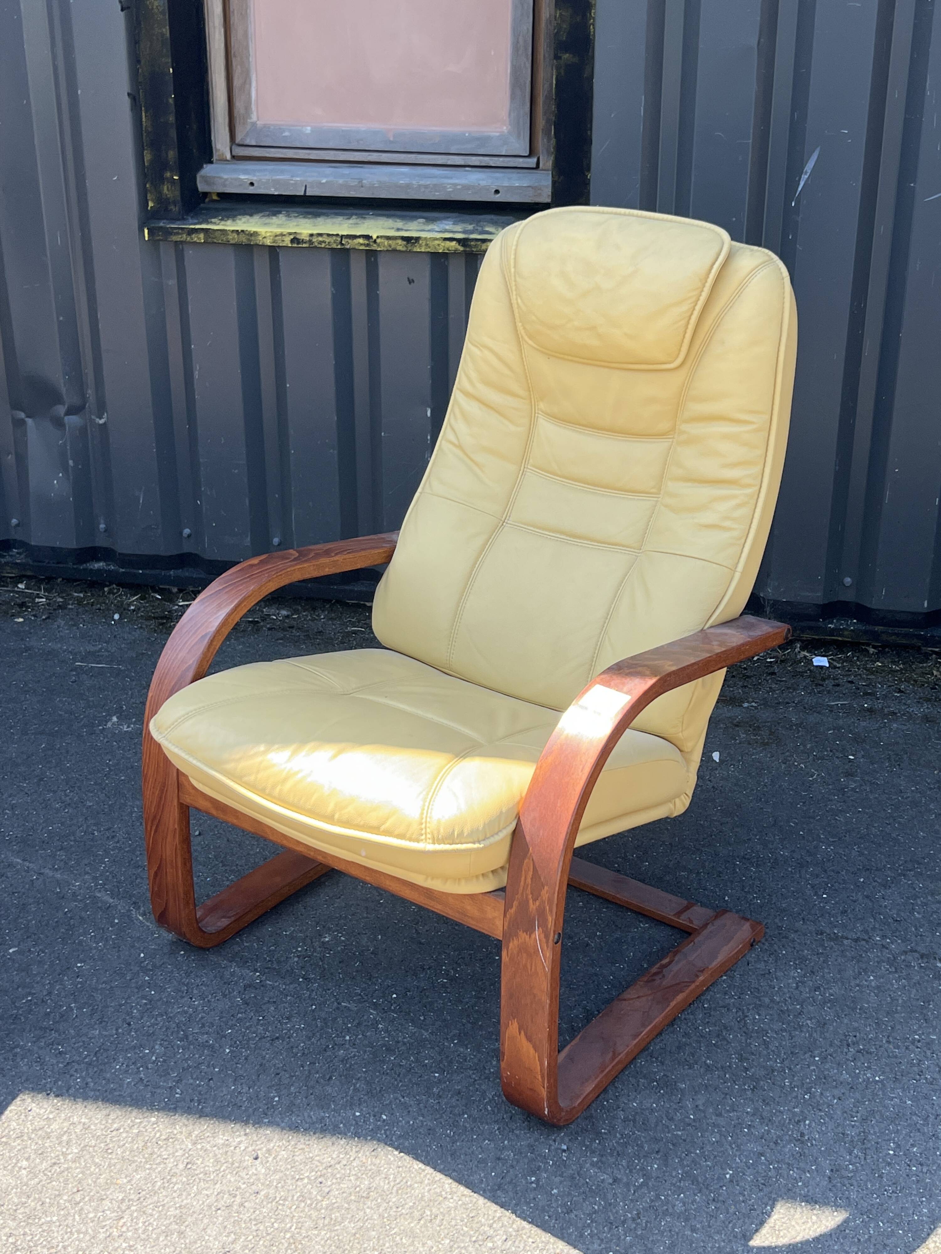 Vintage leather armchair