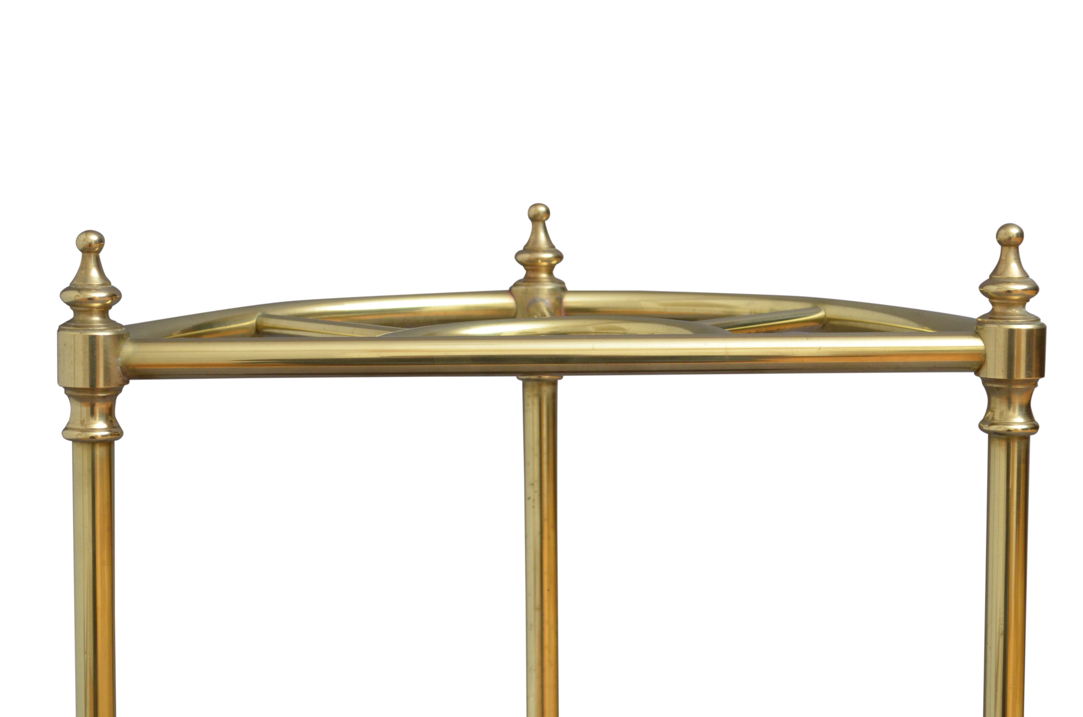 Victorian brass umbrella stand