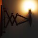 Teak wall lamp Scissor, Danish design, 1970s, manufacture: Lyfa