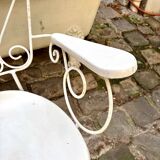 White cast iron garden armchair n°3
