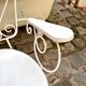 White cast iron garden chair no. 3