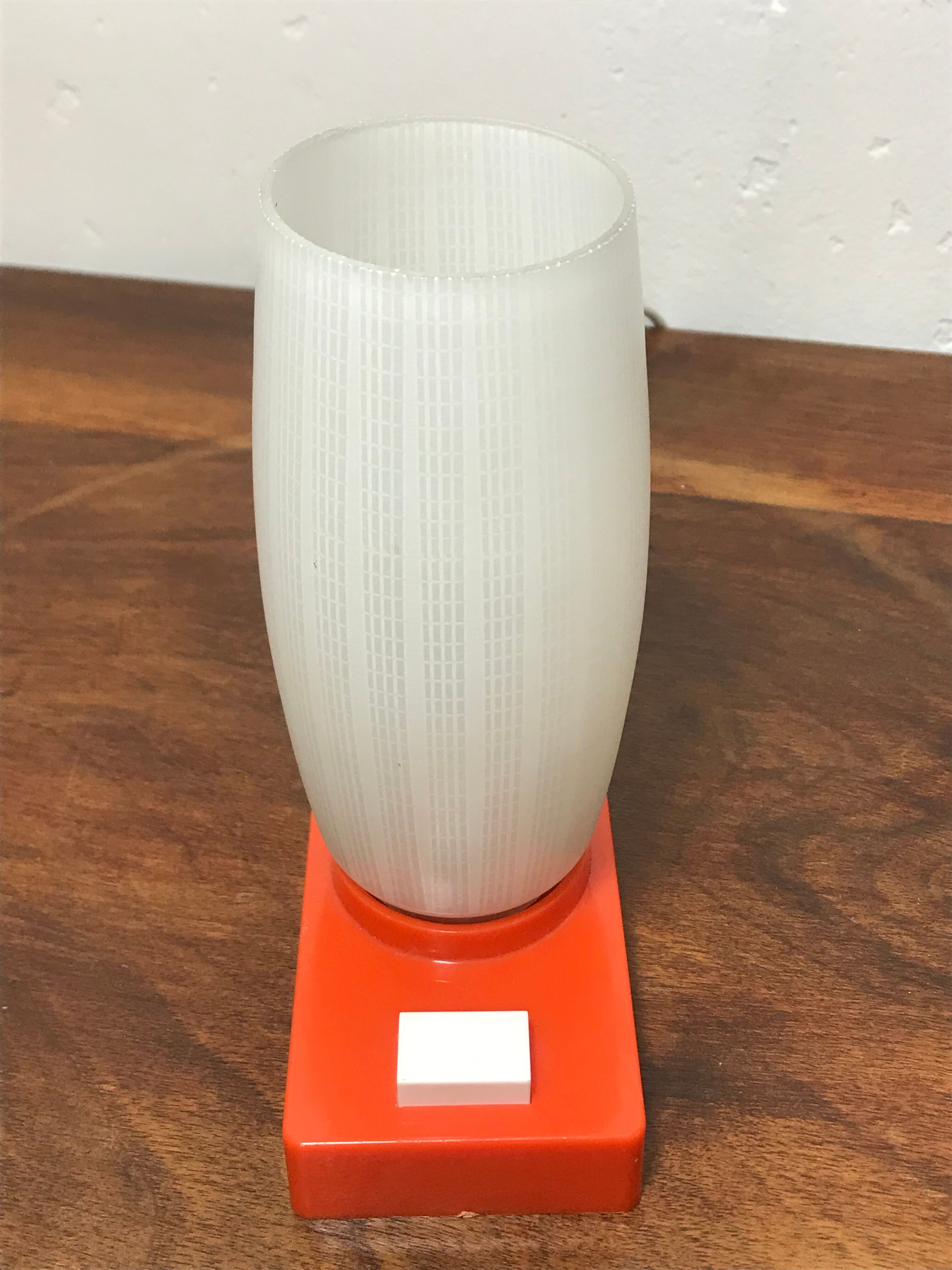 Seventies orange lamp