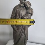 Statue of St Joseph and the infant Jesus, sculpted 18th century