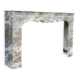 Regency Fireplace in Grey Ardennes Marble, 18th Century