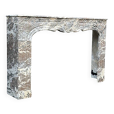 Regency Fireplace in Grey Ardennes Marble, 18th Century