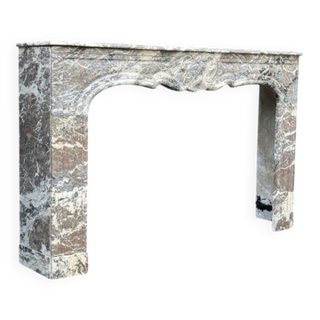 Regency Fireplace in Grey Ardennes Marble, 18th Century