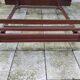 Vintage Scandinavian teak adult bed from the 60s and 70s bedside table.