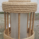 Handcrafted rope hanging lamp