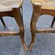 4 chaises paillées de campagne en bois