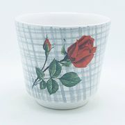 Vase rose en céramique hollandaise