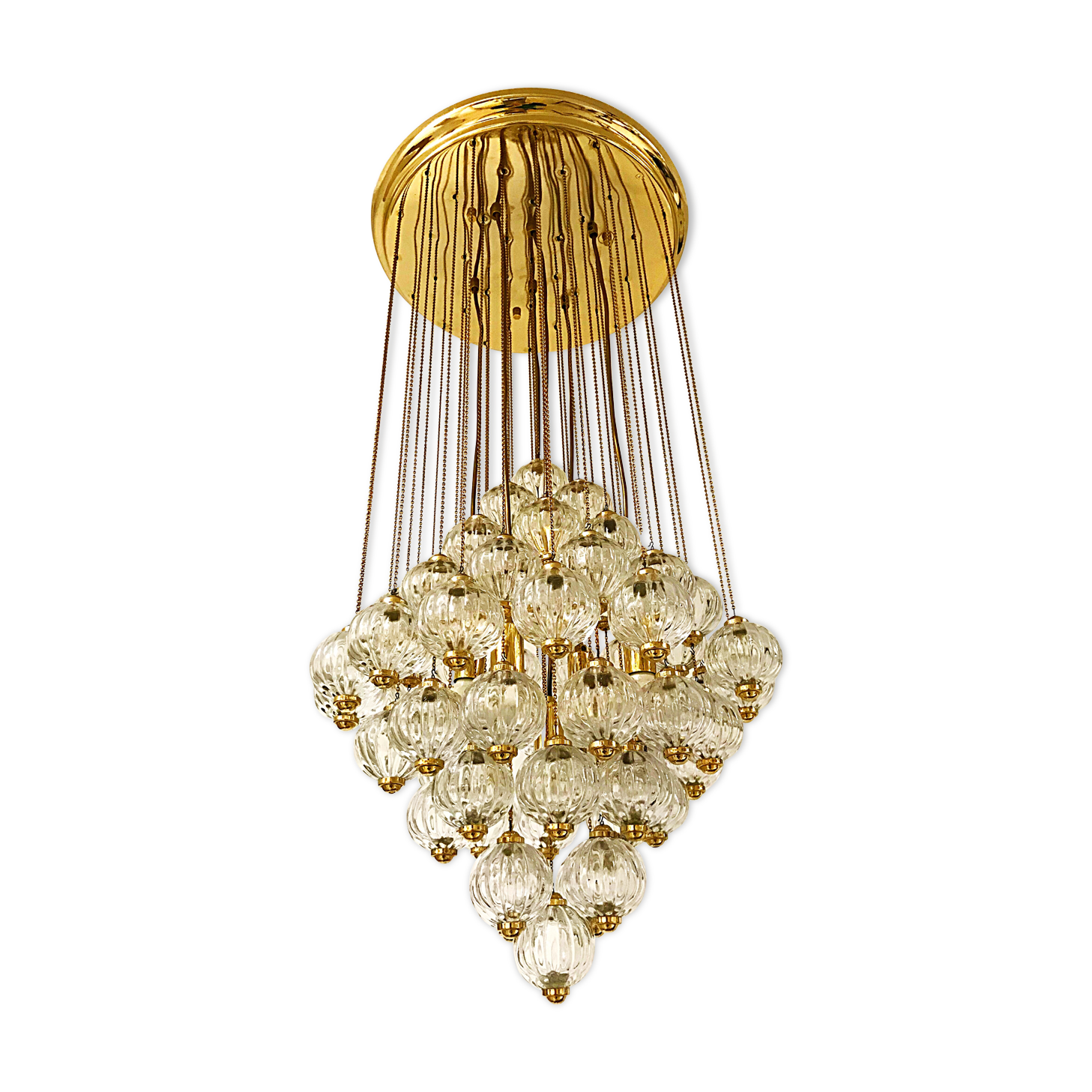 Murano crystal for sculpture chandelier 1970