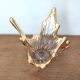 Golden glass fruit cup