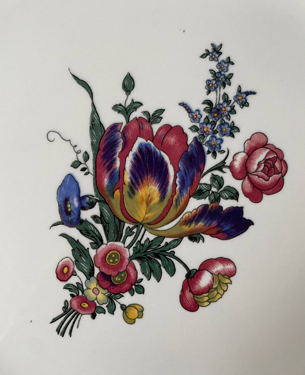 Paire de plats ronds Villeroy & Boch Mettlach Vieux Strasbourg