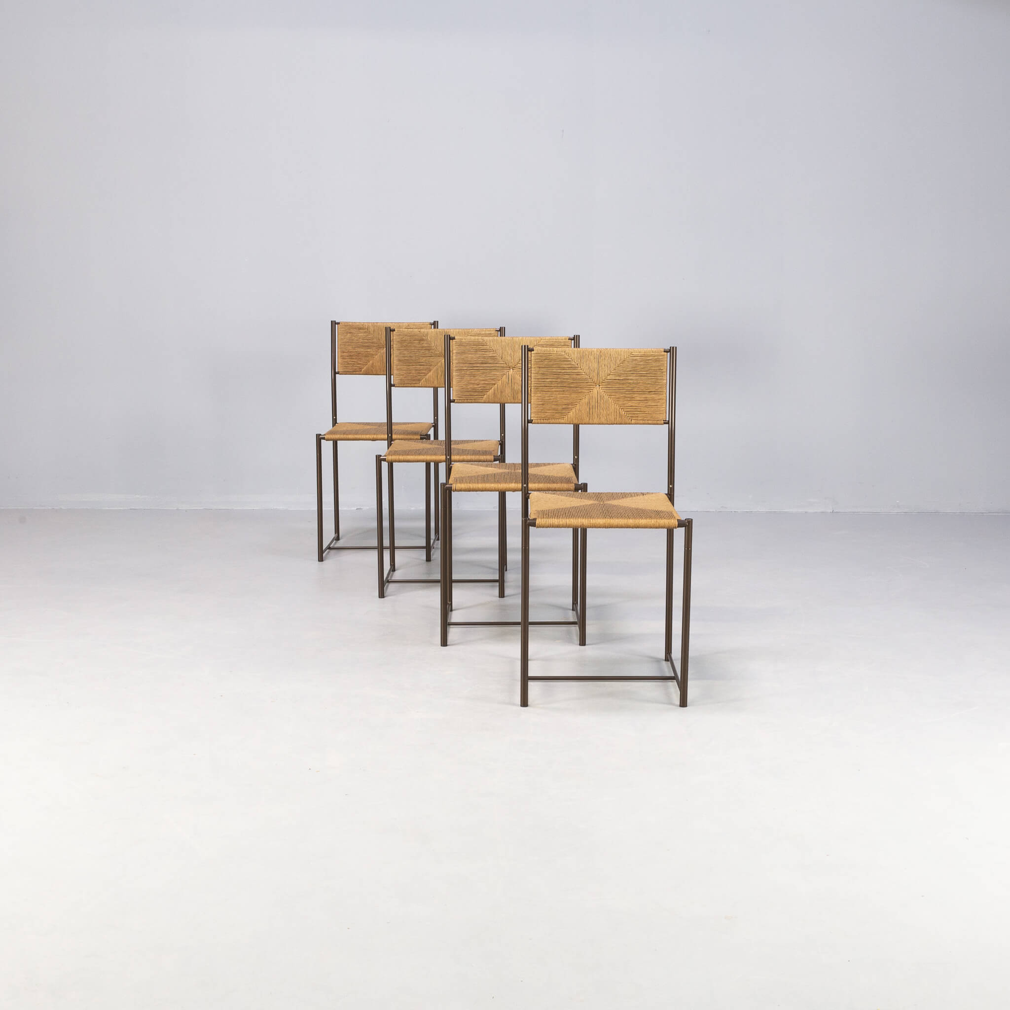 Giandomenico Belotti ‘paludis’ dining chair for Alias set/4