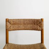 Set of Six Wooden Dining Dordogne Chairs by Charlotte Perriand, 1960s