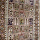 Vintage turkish silk carpet 92x157 cm