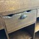 Solid oak reception counter from the late 19th century.