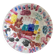 Decorative plate with abstract painting