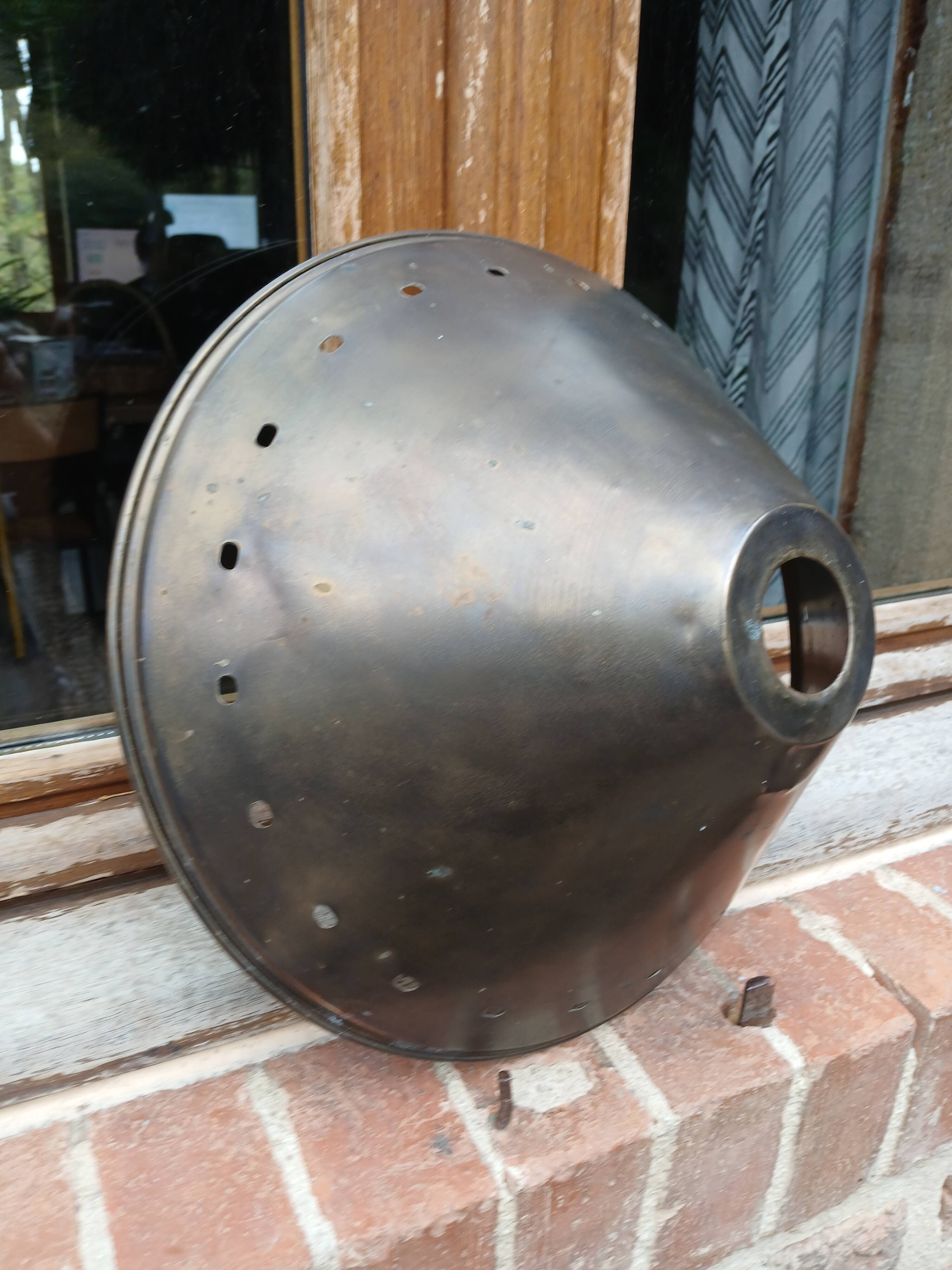 Antique brass lampshade