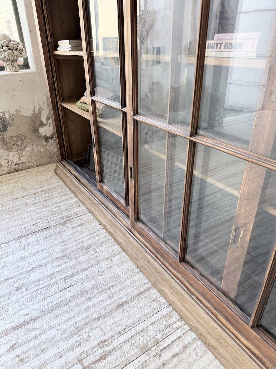 Enfilade meuble de métier XXL portes vitrées