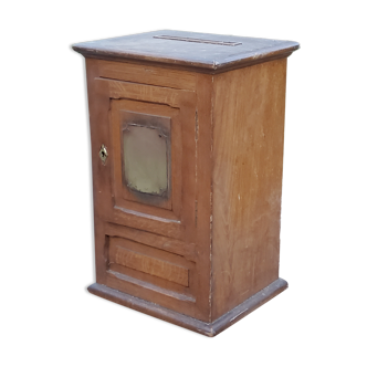 Old oak and brass mailbox