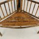 Vintage bamboo etagere corner cabinet