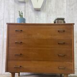 Vintage chest of drawers with conical legs