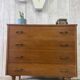Vintage chest of drawers with conical legs